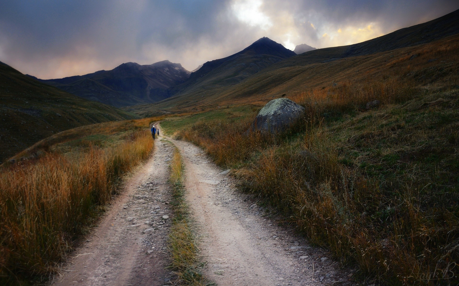 mountains landscape mountain travel sky road nature outdoors grass snow hill scenic rock