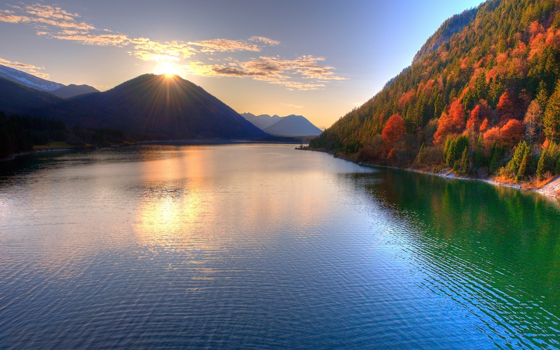 flüsse teiche und bäche teiche und bäche wasser sonnenuntergang dämmerung see berge reflexion natur landschaft reisen abend im freien himmel dämmerung