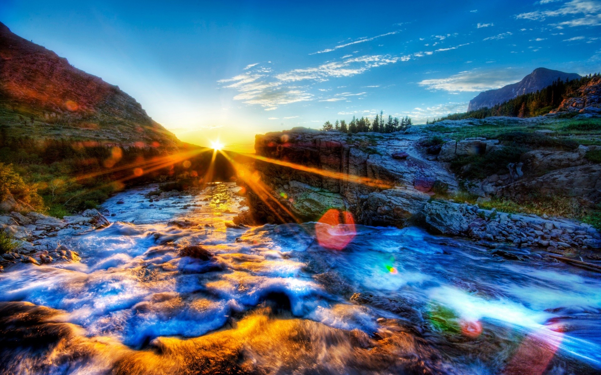 flüsse teiche und bäche teiche und bäche wasser landschaft sonnenuntergang reisen natur berge abend landschaftlich himmel dämmerung rock dämmerung im freien fluss