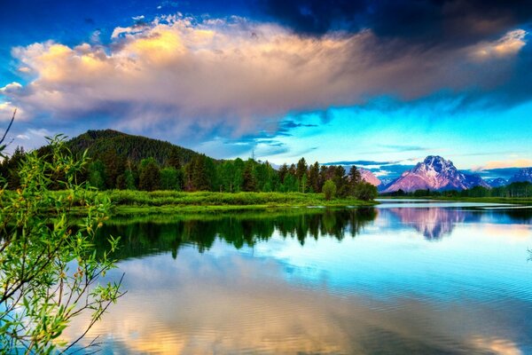 Belas paisagens de primavera