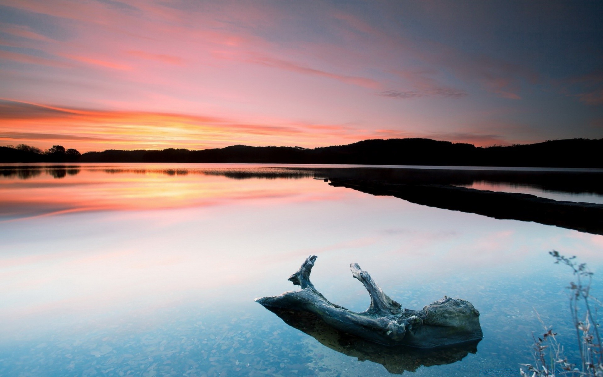 rivers ponds and streams water sunset dawn dusk evening landscape travel sky reflection outdoors