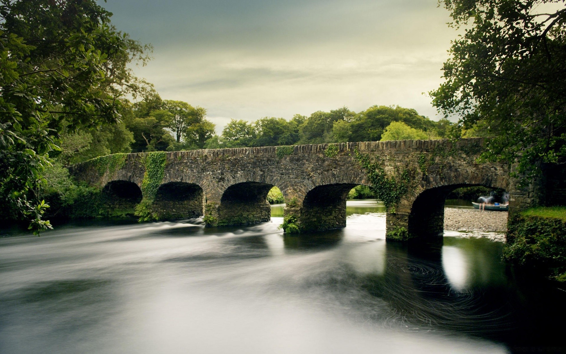 rivers ponds and streams bridge travel river water tree architecture road landscape outdoors park summer nature