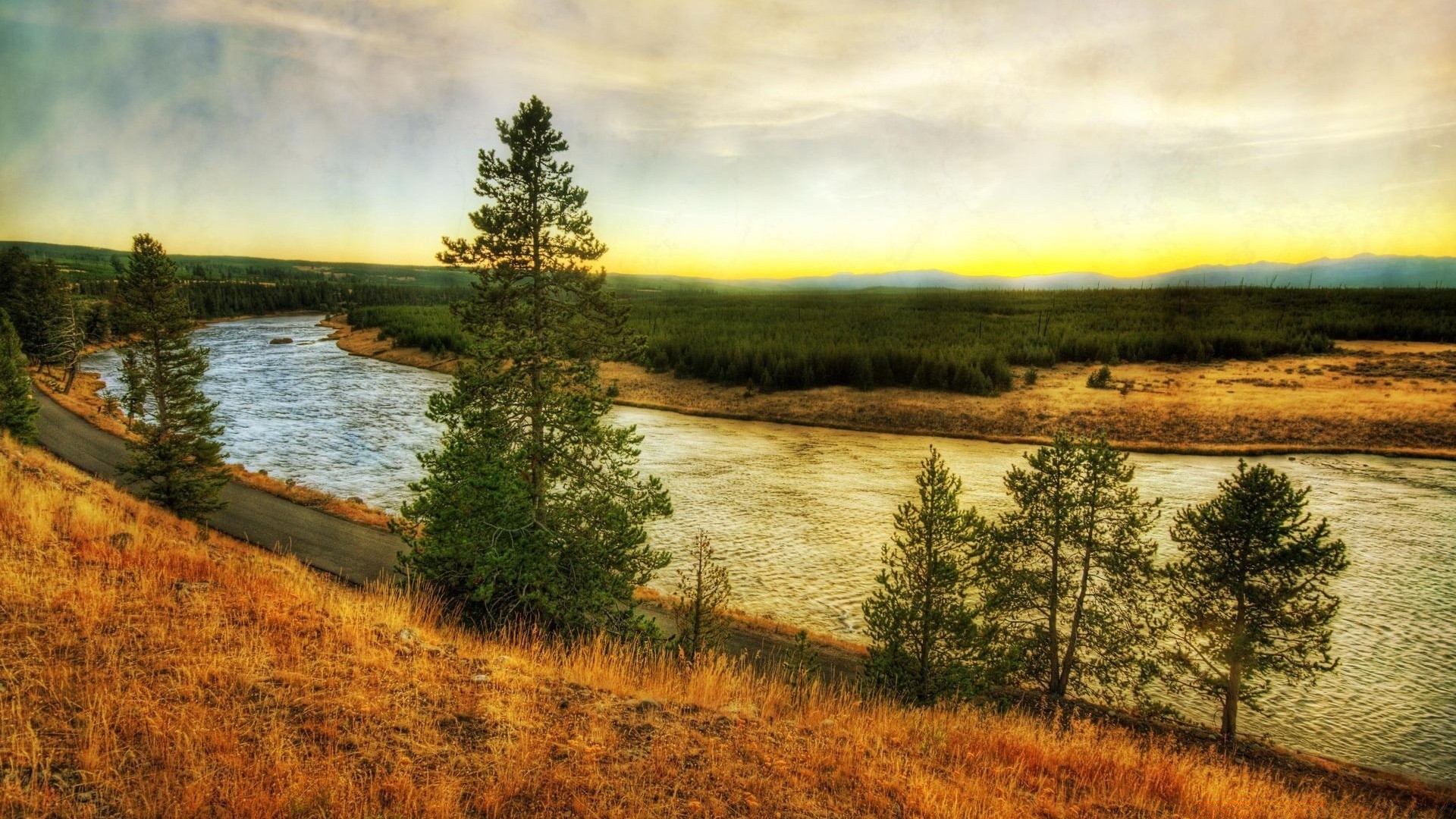 rivers ponds and streams landscape tree water reflection lake nature sky river sunset outdoors dawn scenic wood fall travel grass