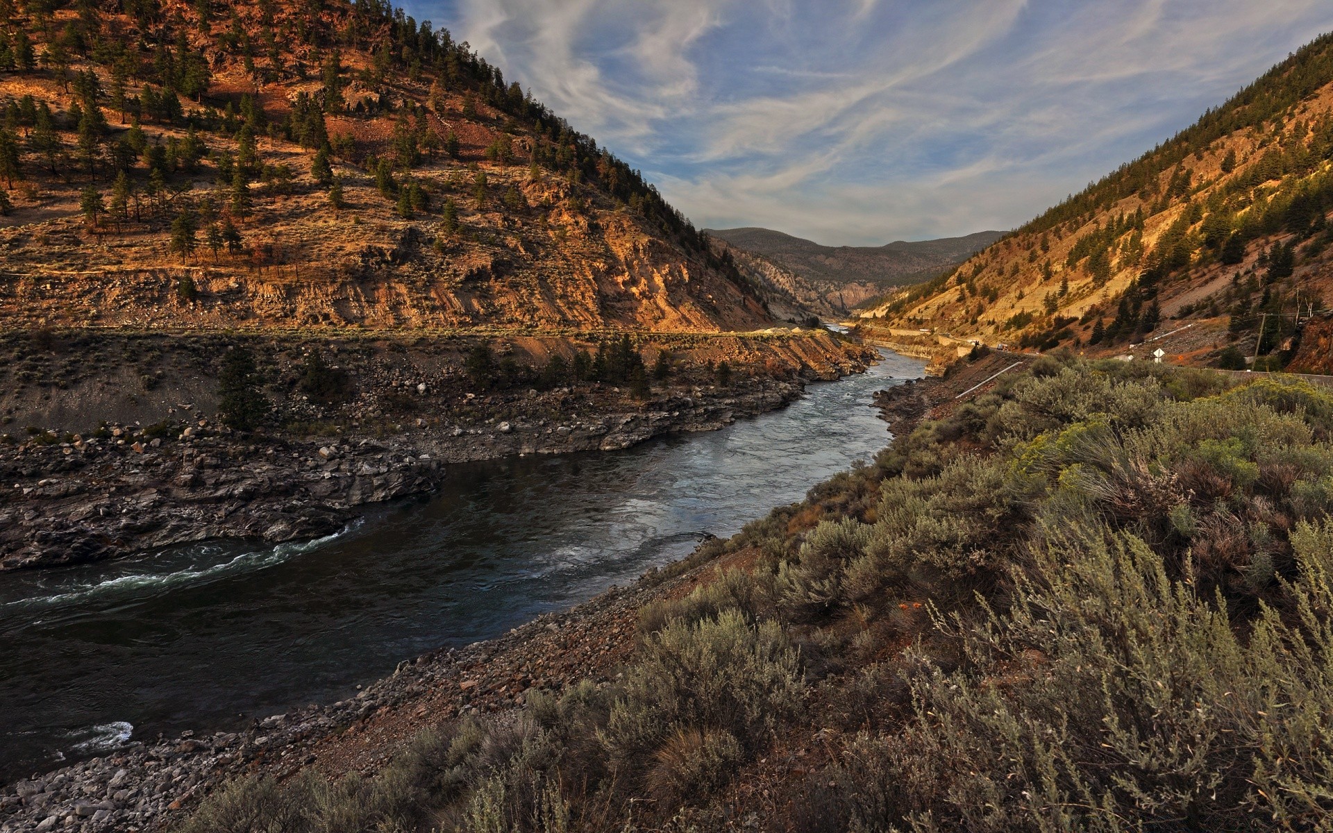 rivers ponds and streams landscape water travel mountain nature river scenic sky outdoors rock valley lake