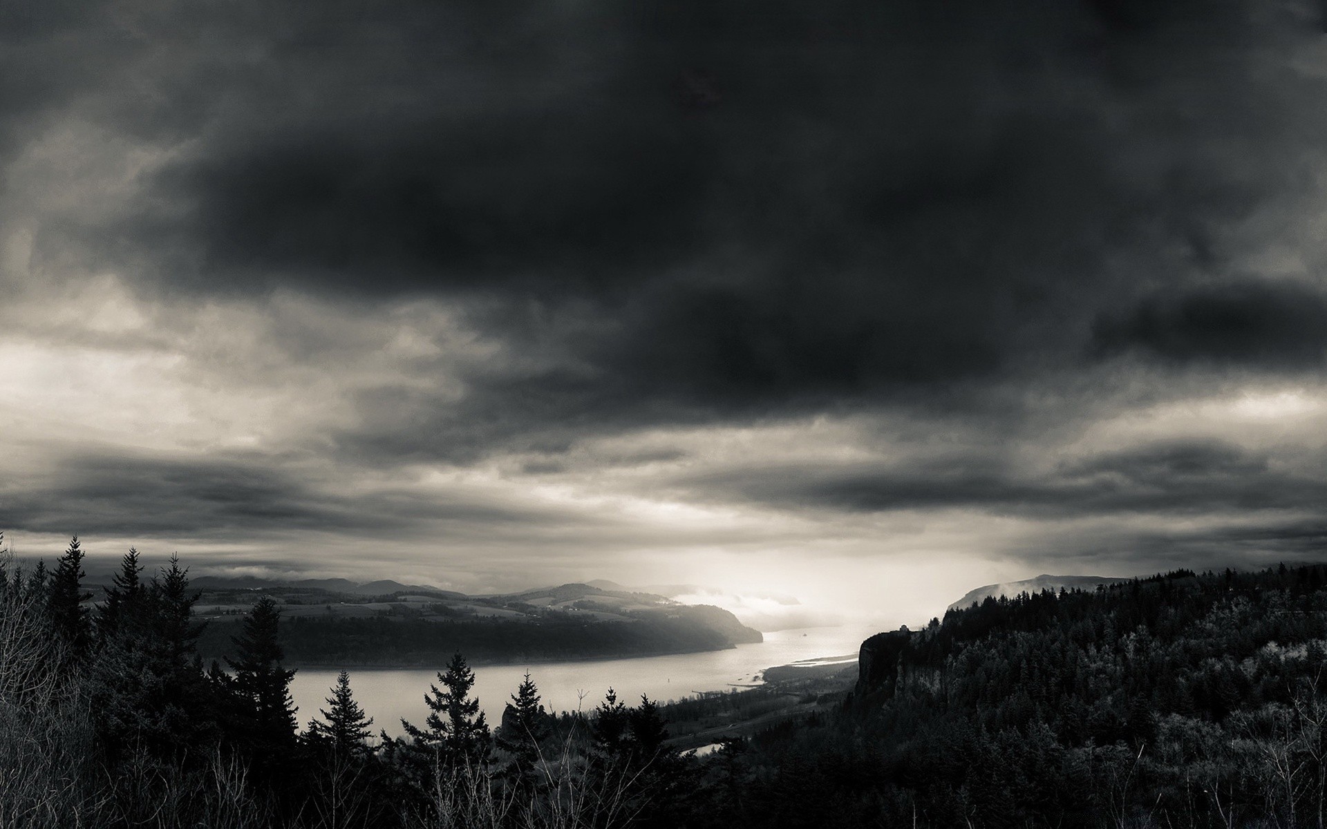 rivers ponds and streams storm sunset landscape sky water rain nature monochrome outdoors dark dawn evening dusk mountain travel snow fog dramatic winter