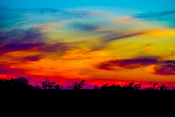 Naturaleza mejor artista del amanecer