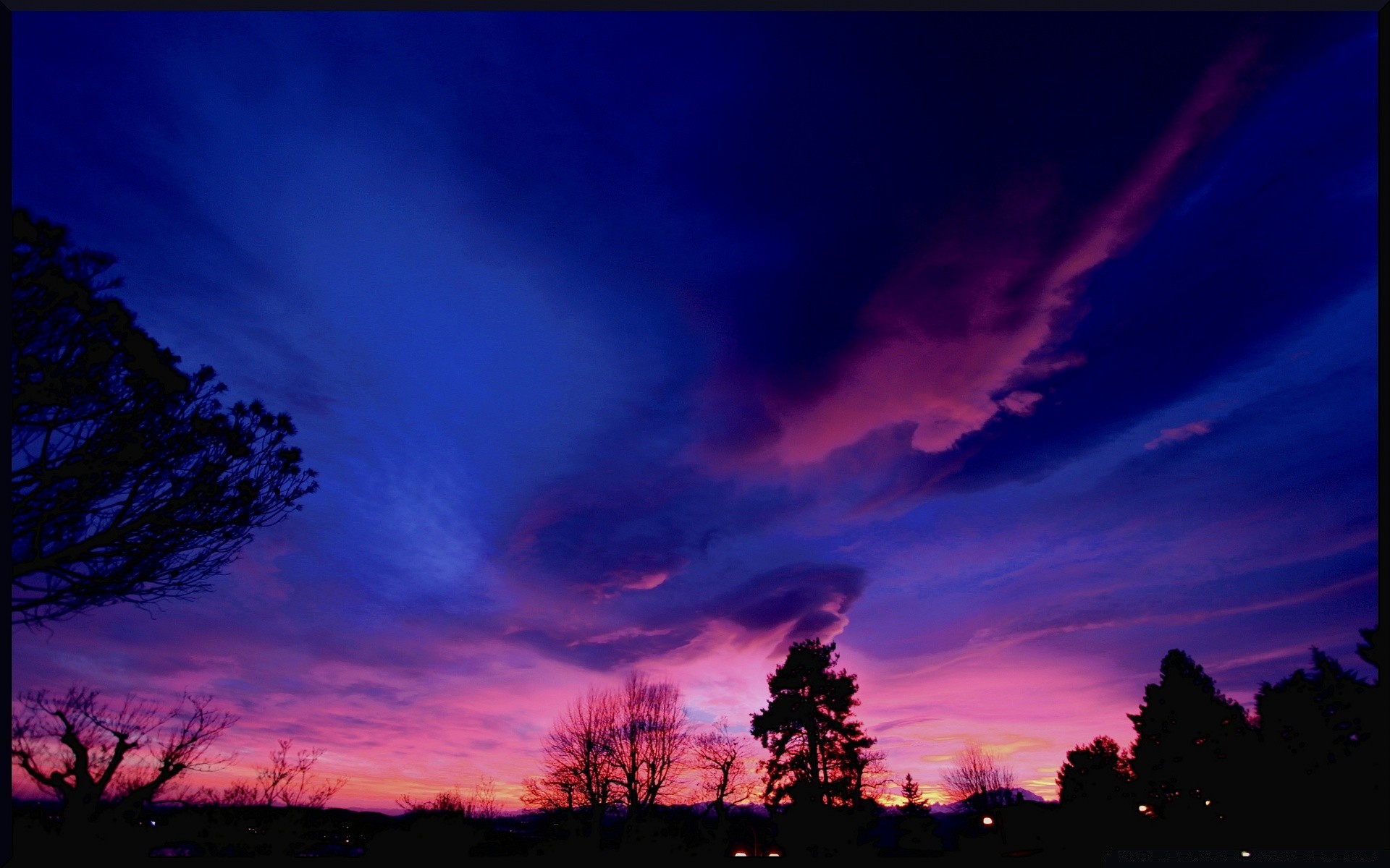 the sky sunset dawn sky evening dark nature landscape dusk silhouette sun light color bright moon tree weather dramatic