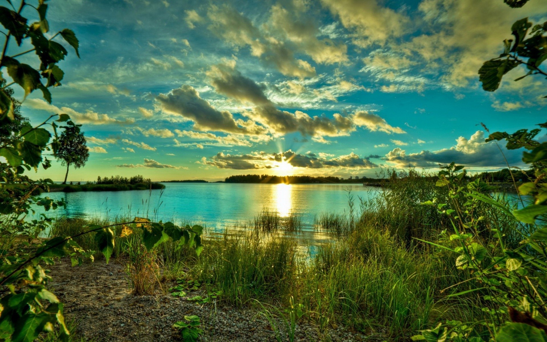 ciel eau nature paysage ciel arbre été lac coucher de soleil voyage aube nuage à l extérieur réflexion soleil beau temps