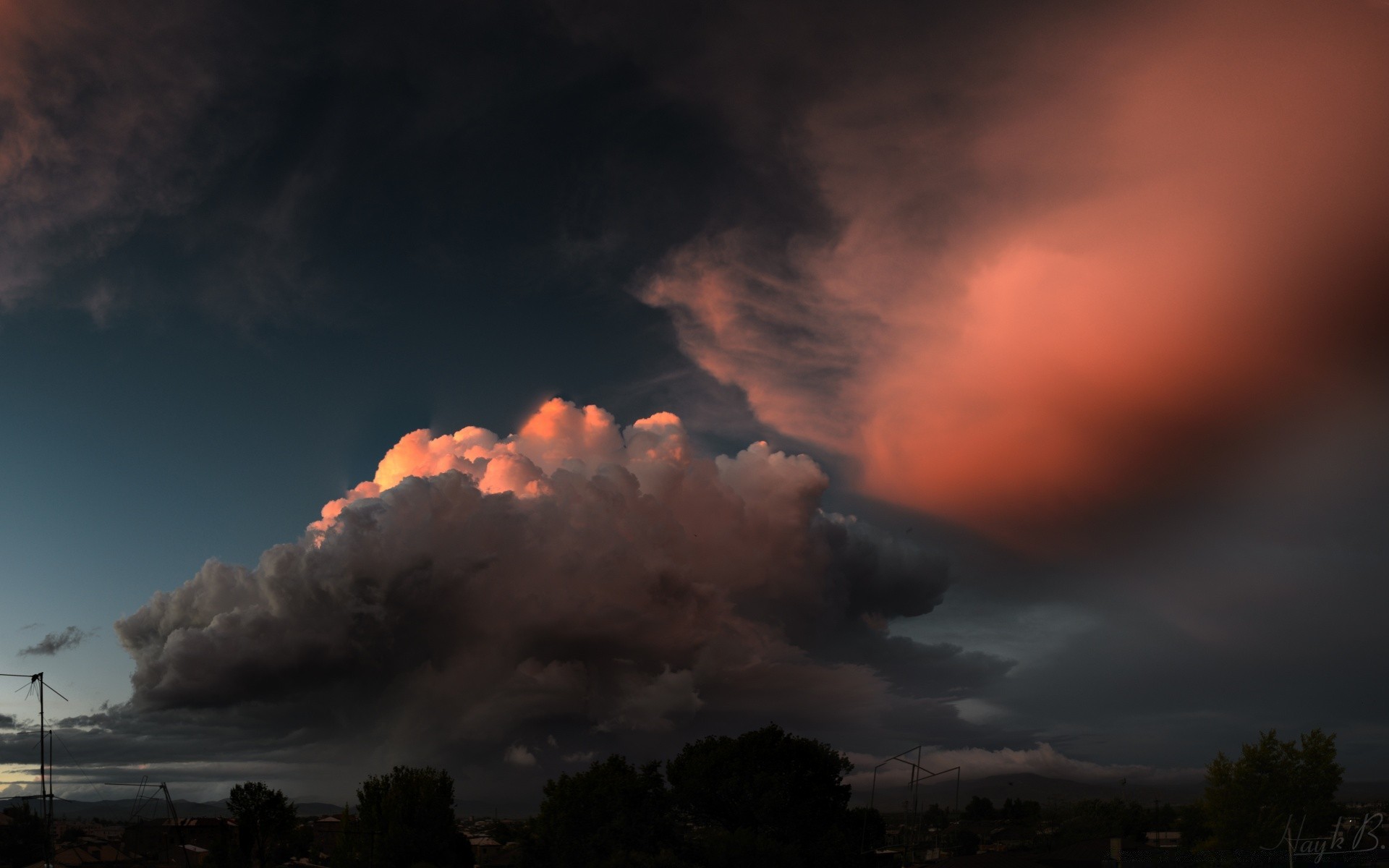 ciel coucher de soleil paysage aube ciel tempête volcan soir en plein air fumée brouillard lumière soleil catastrophe météo crépuscule éruption nature montagnes