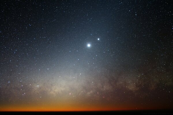 Sur la belle nuit, la Constellation d Orion