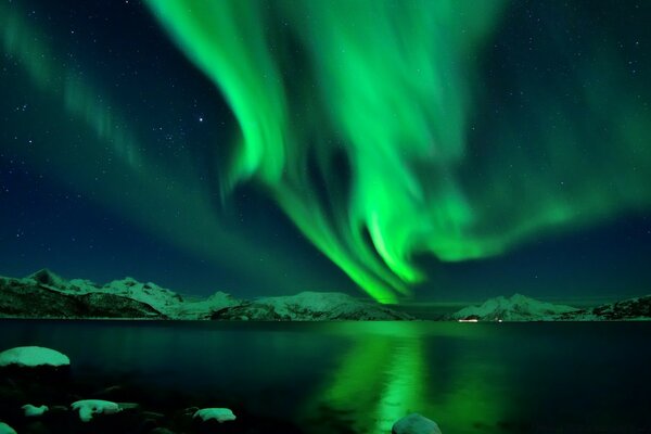 The Northern Lights are green