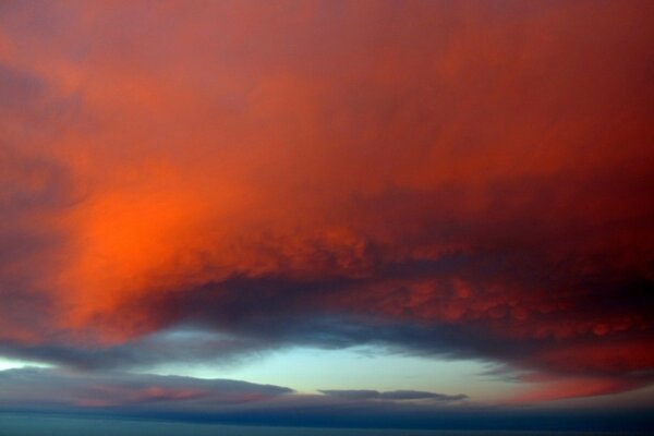 A riot of colors in the sunset rays