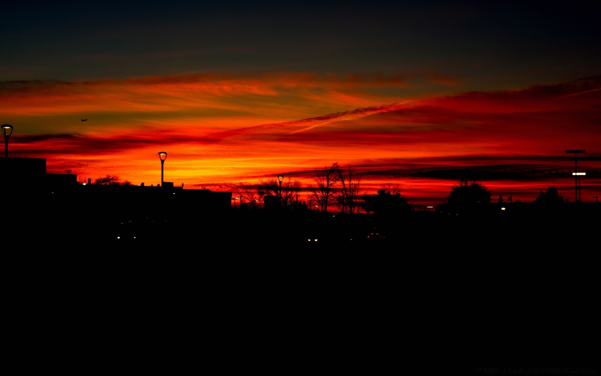 the sky sunset dawn evening silhouette sun dusk sky backlit light landscape