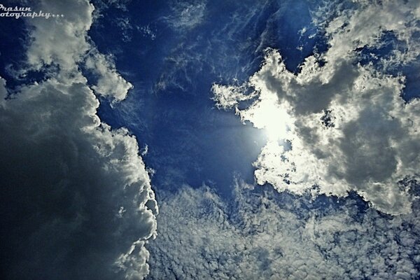 Hermoso cielo con buen tiempo