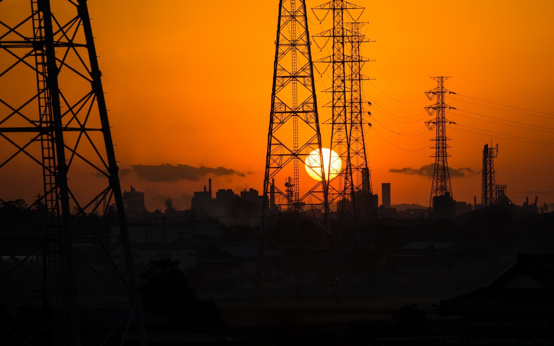 niebo energia wieża przemysł elektryczność niebo napięcie sylwetka moc technologia zachód słońca drut stal dostawa zanieczyszczenie budowa stacja dystrybucja pylon wysoka