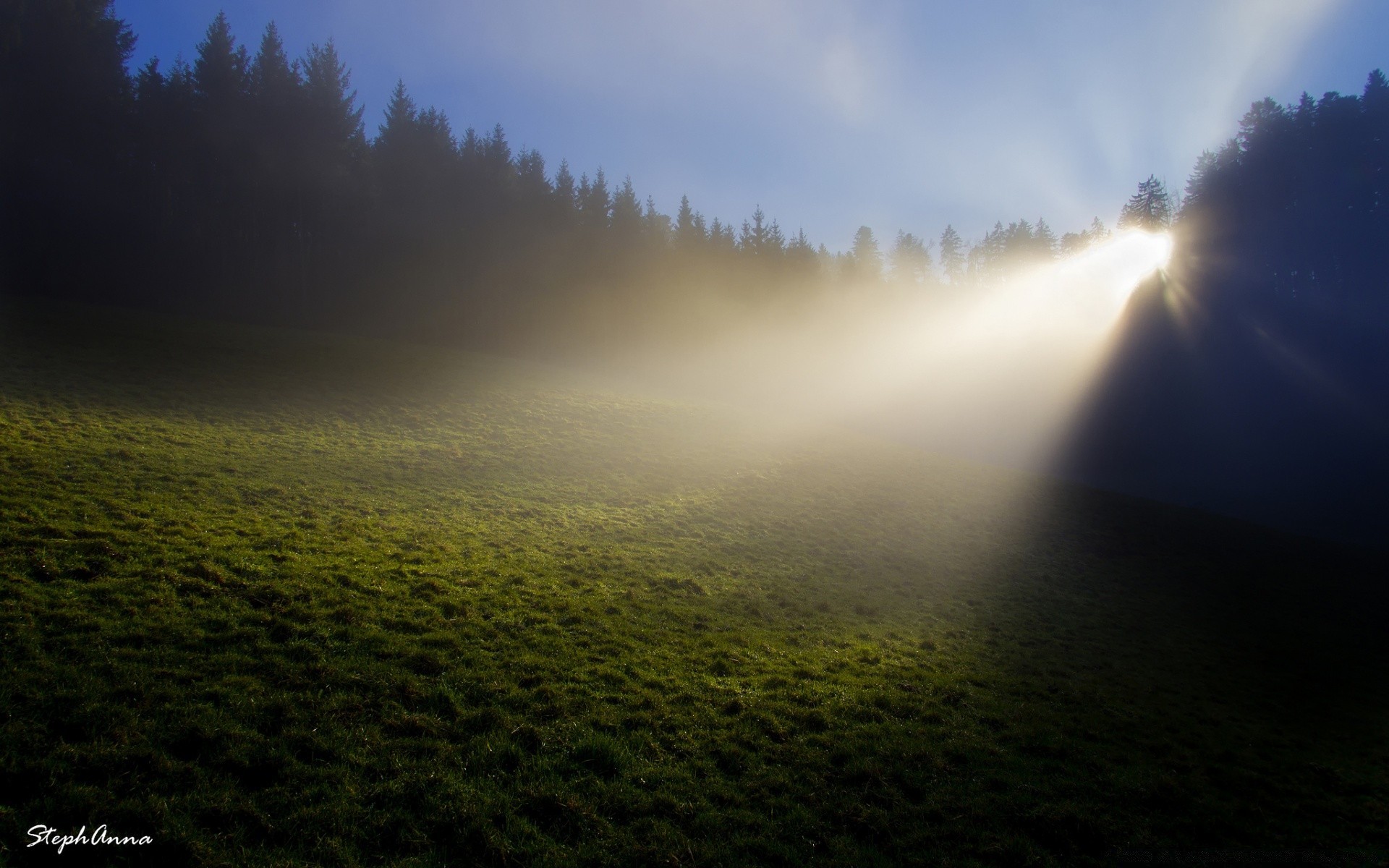 the sky dawn sunset fog sun landscape nature sky mist outdoors fair weather evening light