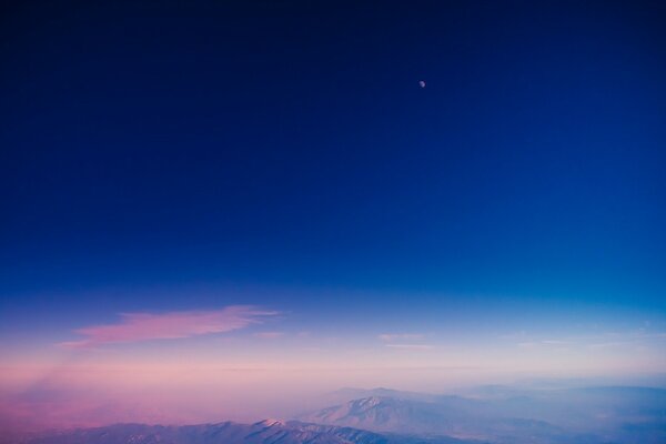 Ciel lune nature en plein air