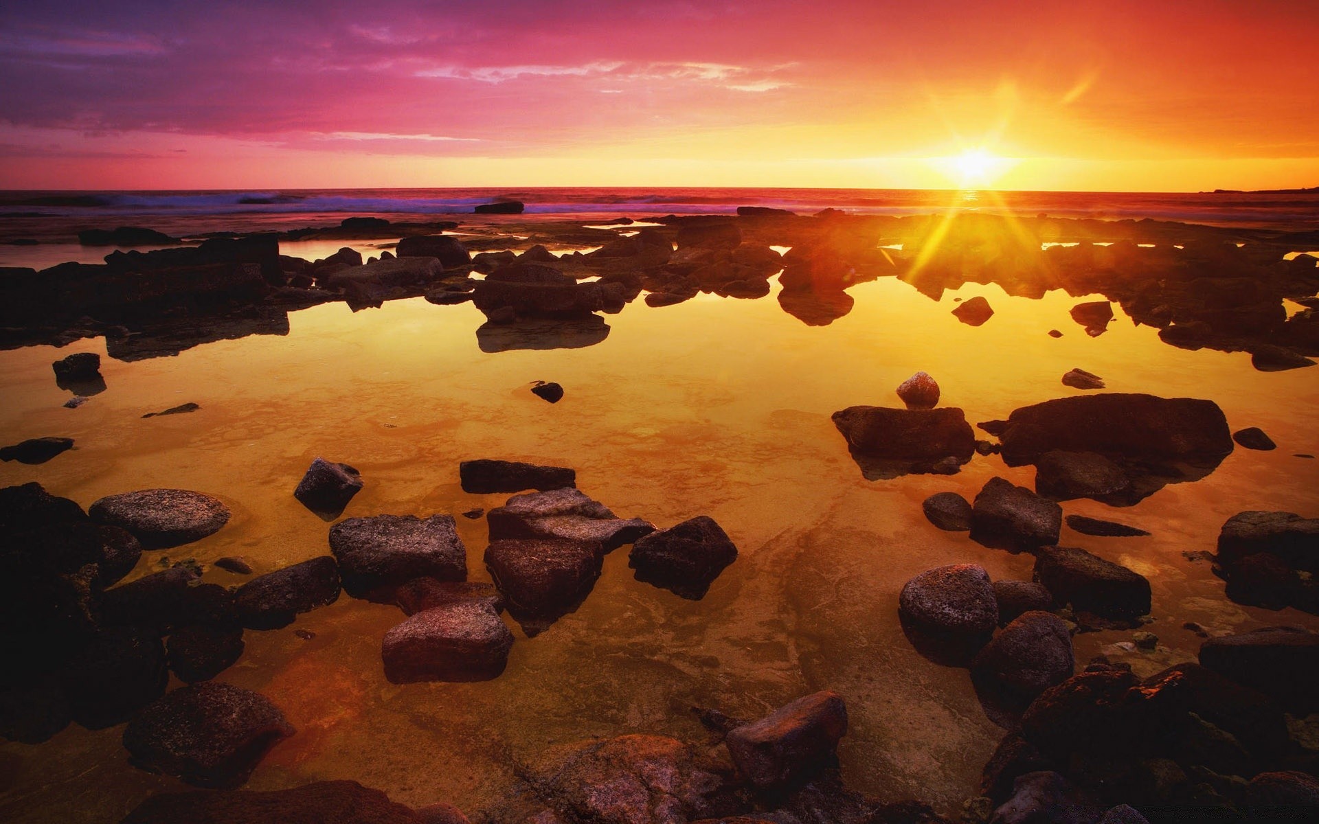 niebo zachód słońca woda morze plaża krajobraz świt ocean morze wieczór odbicie rock zmierzch krajobraz podróż słońce niebo światło malownicze natura