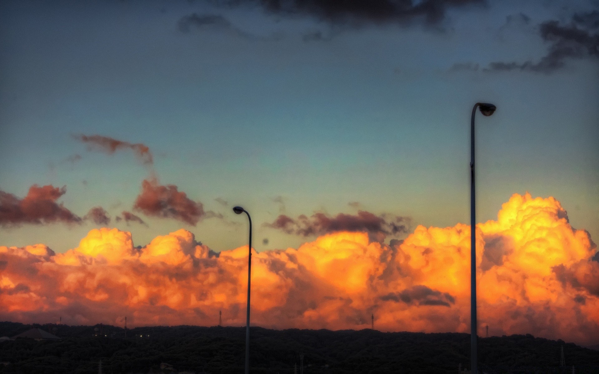 ciel coucher de soleil paysage ciel silhouette lumière environnement pollution énergie soir soleil aube fumée rétro-éclairé crépuscule