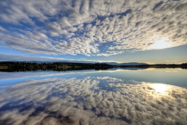 Beautiful image of water and sky