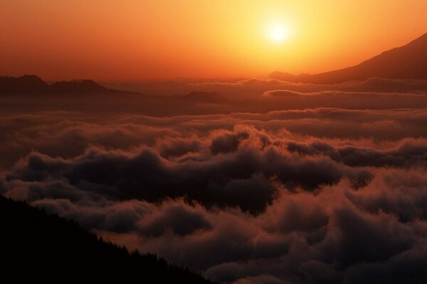 Evening sky. Nature. Twilight