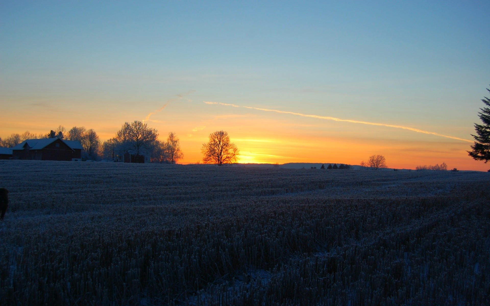 himmel landschaft sonnenuntergang dämmerung abend baum herbst licht himmel natur sonne dämmerung im freien