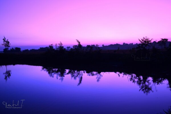 An unusual evening on the lake