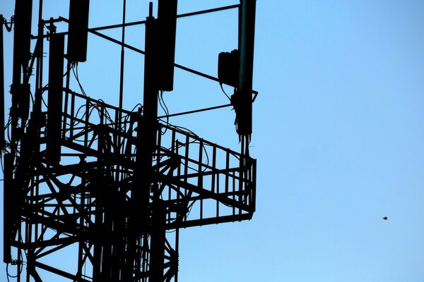 Telephone towers. Steel. Technology