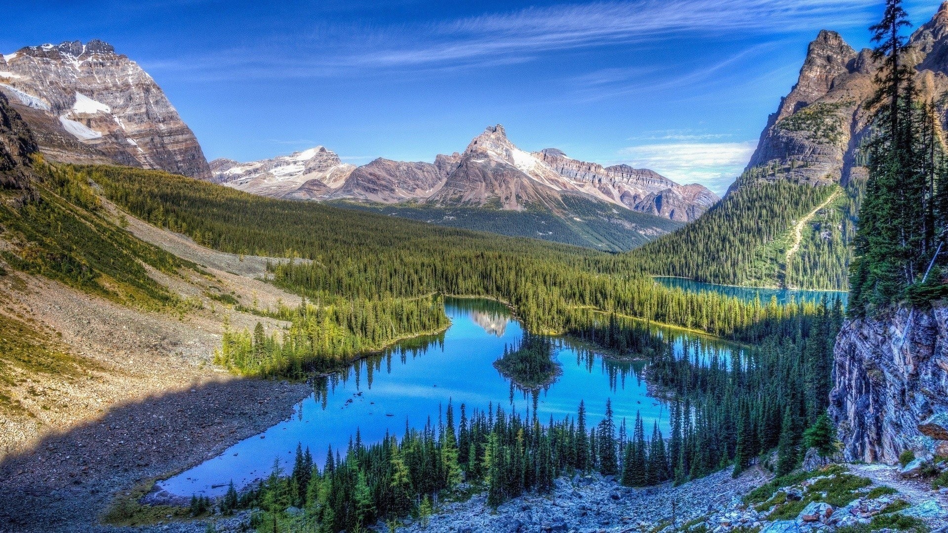 lake mountain landscape water scenic nature travel reflection sky mountain peak valley outdoors wood snow rock scenery river