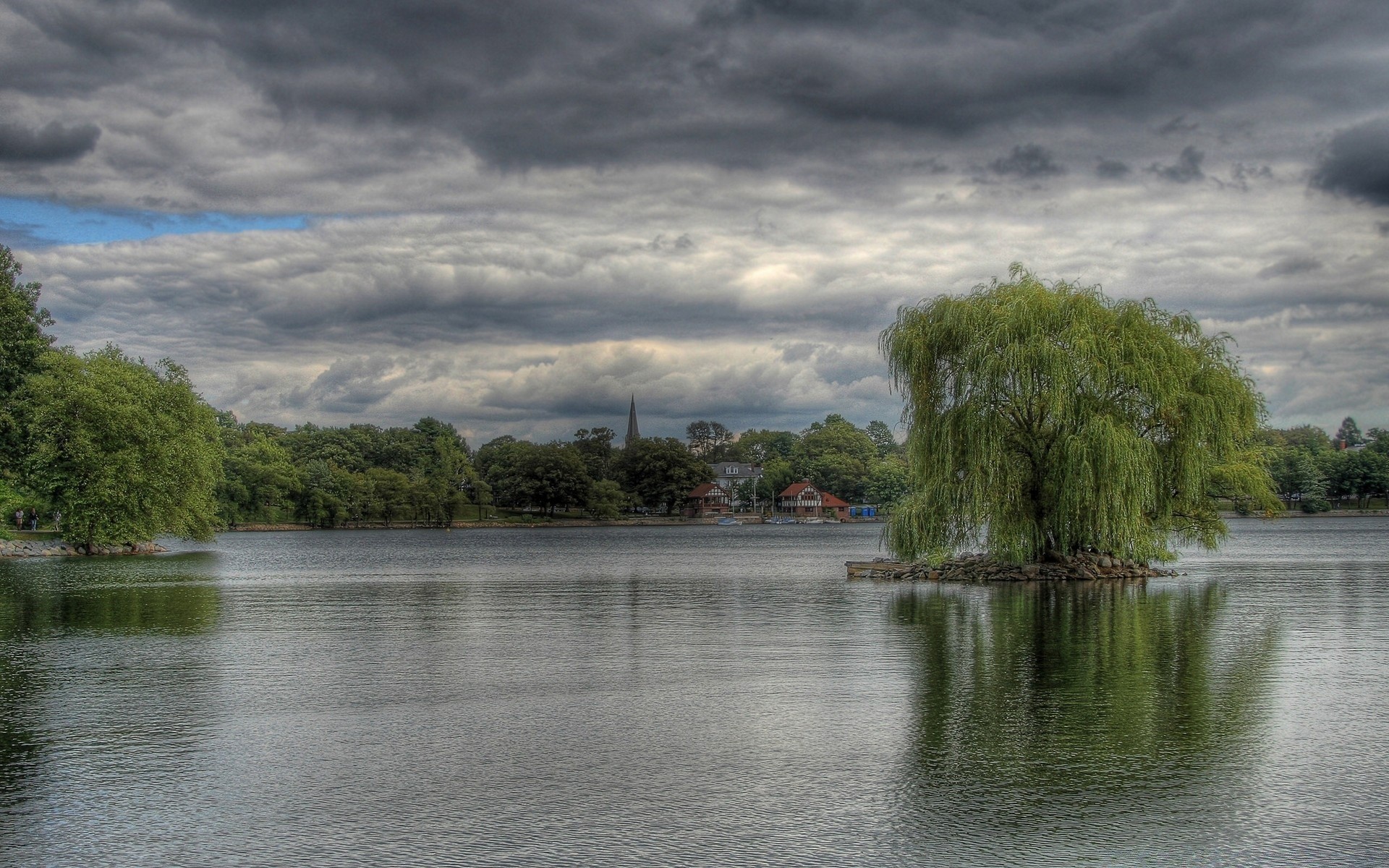 lake water tree river nature reflection sky landscape travel summer park outdoors