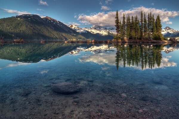 Économiseur d écran pour ordinateur paysage de montagne