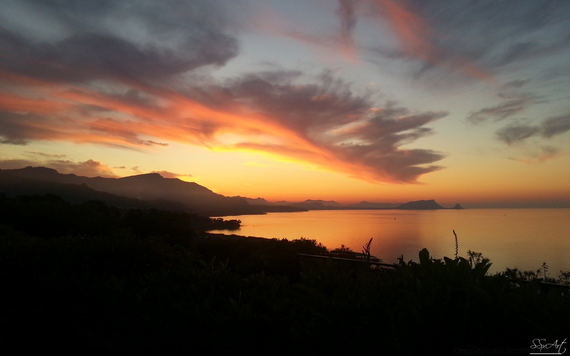 cielo tramonto alba sera crepuscolo paesaggio cielo sole acqua illuminato natura silhouette luce