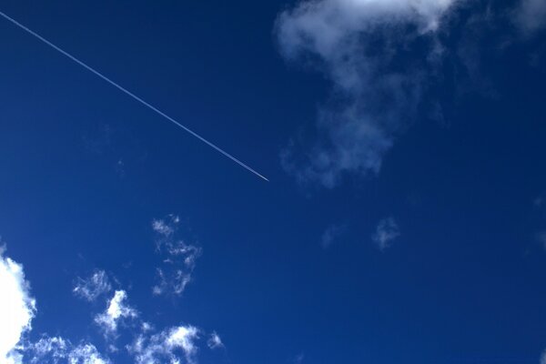 Blue sky in clouds