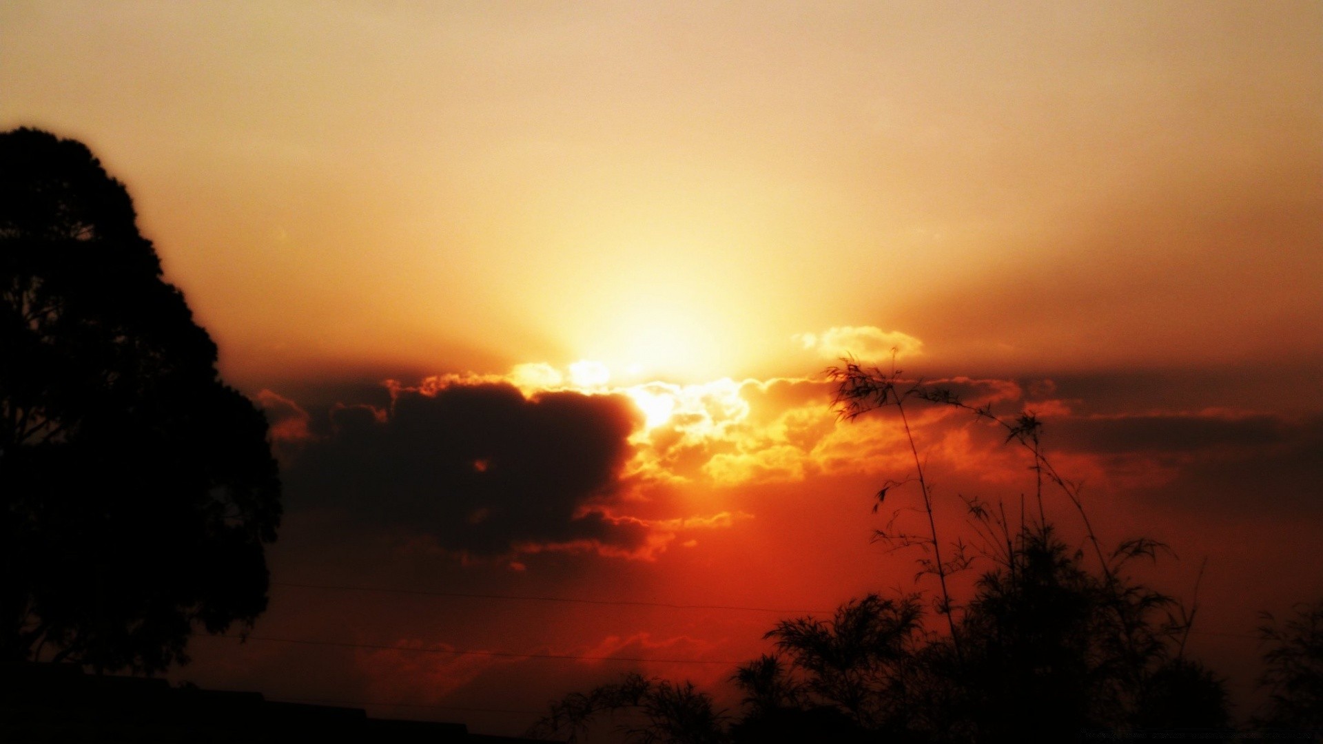 the sky sunset dawn sun evening backlit dusk silhouette landscape sky light fair weather nature