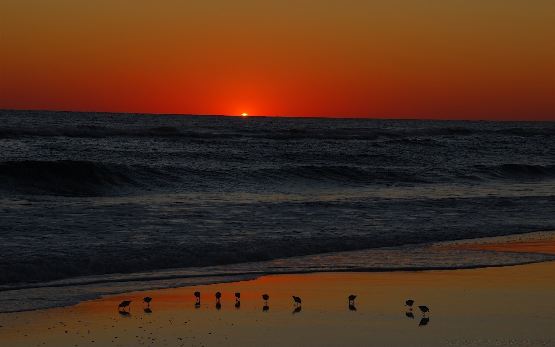 the sky sunset beach water sea ocean evening dawn dusk sun seashore seascape surf sand landscape travel backlit sky fair weather