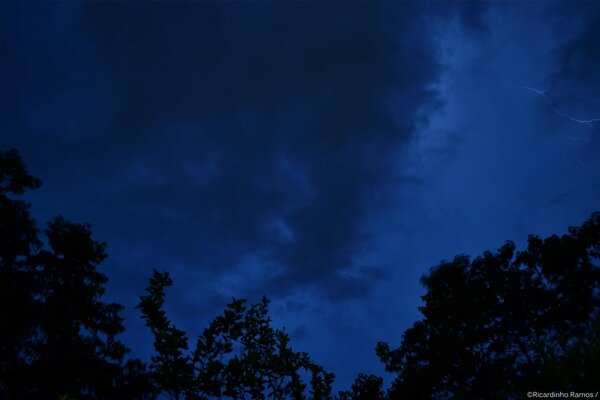 Gloomy sky with dark clouds