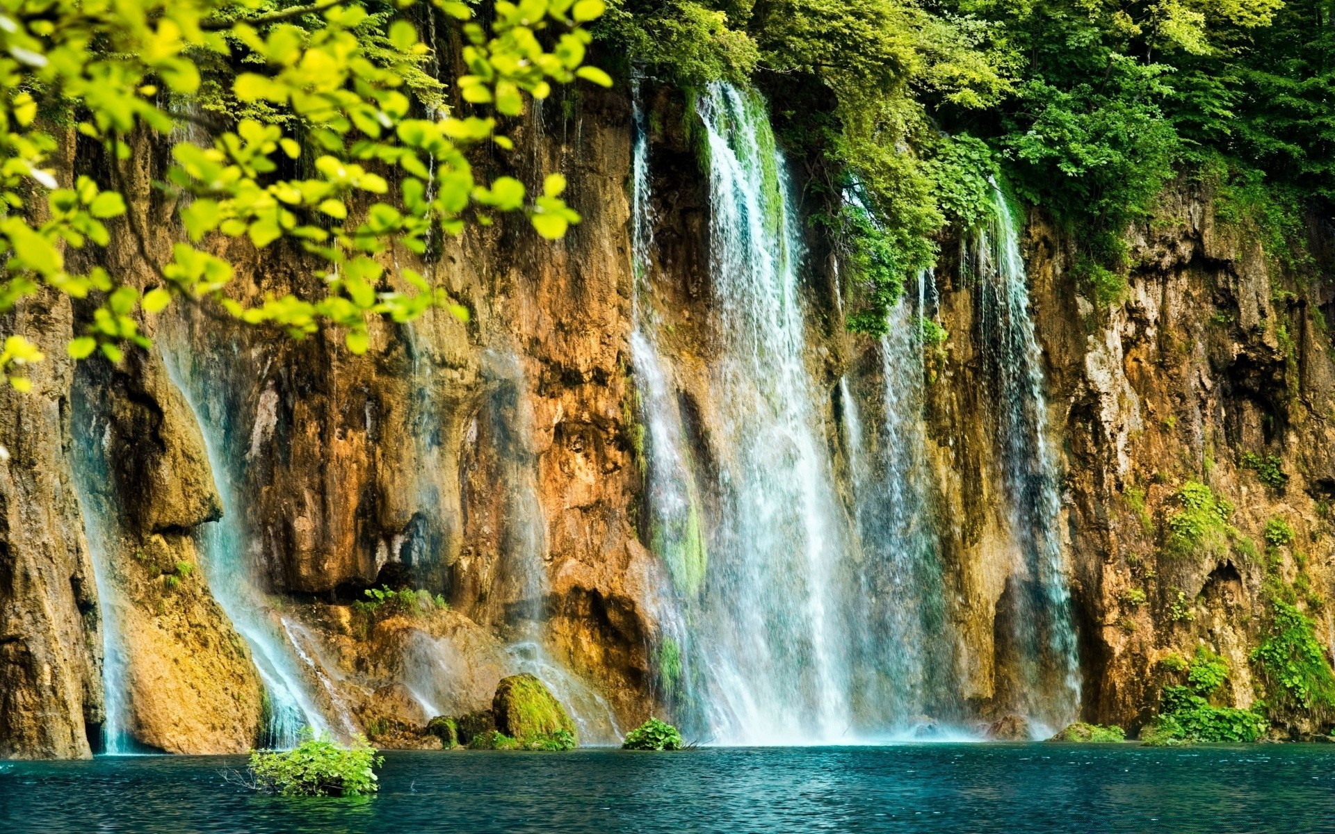 waterfalls water waterfall nature cascade river travel stream rock fall wood landscape outdoors park beautiful tropical scenic wet scenery leaf