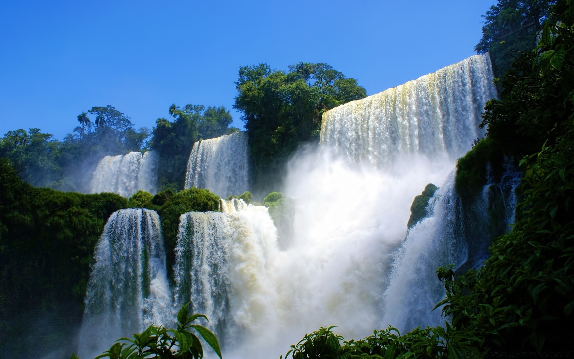 waterfalls waterfall water nature river cascade travel outdoors landscape rock wood fall rainforest stream tree park leaf