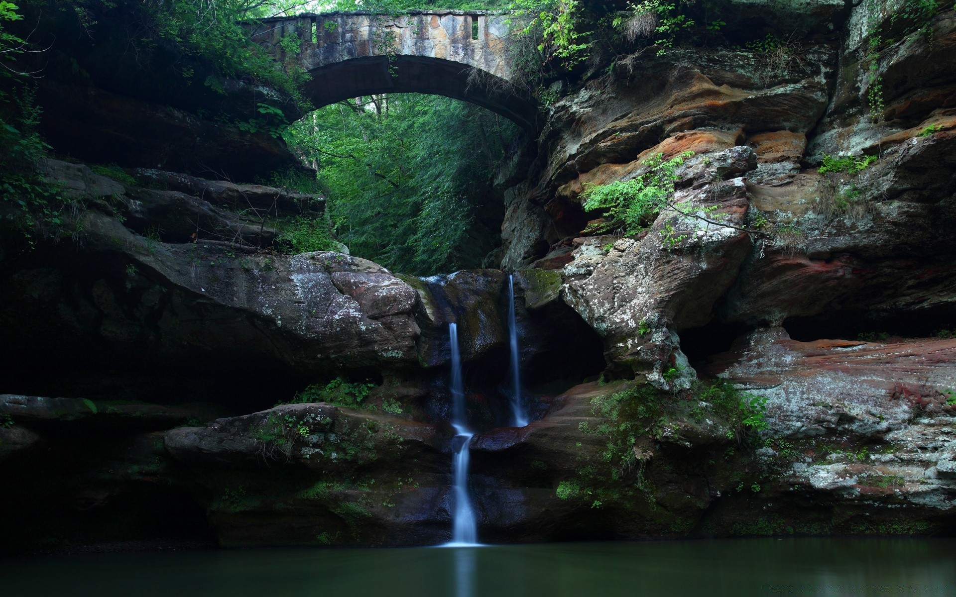 wodospady wody wodospad rzeka strumień rock creek kaskada drewno natura krajobraz most ruch strumień podróż odkryty kanion kamień góry mech