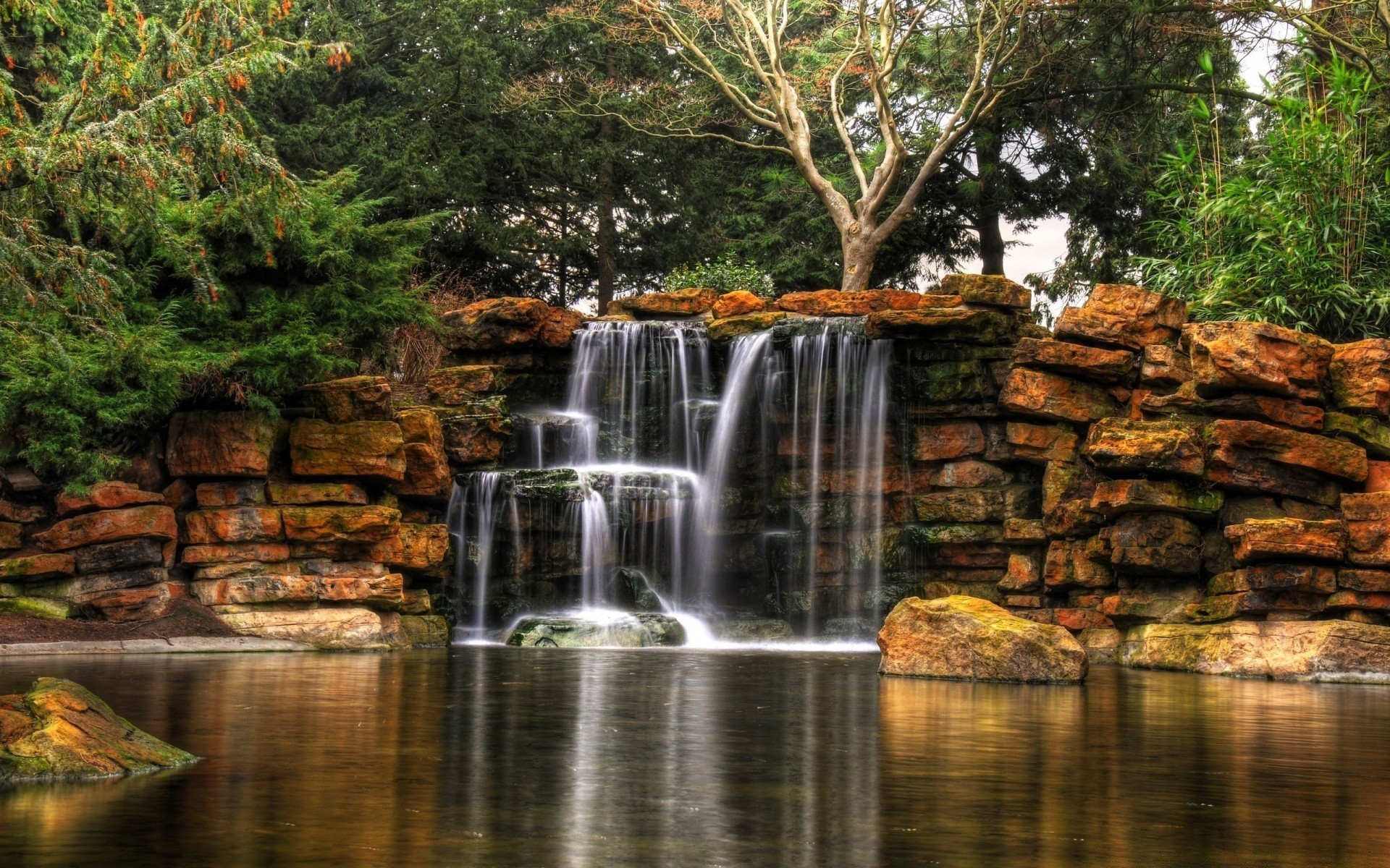 waterfalls water river nature waterfall travel stream wood outdoors fall rock landscape leaf stone tree flow creek summer wet park