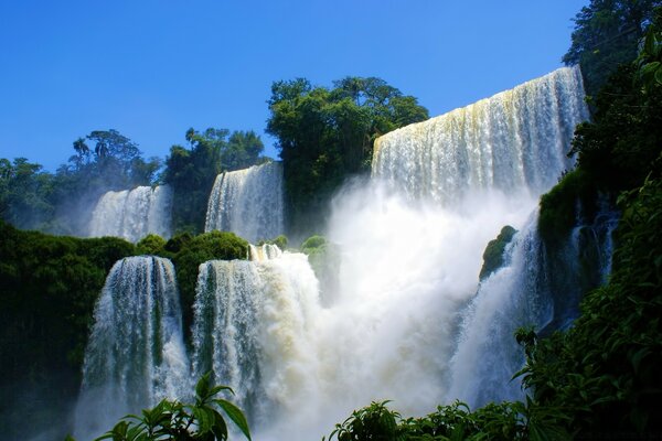 Worlds of the most amazing waterfalls