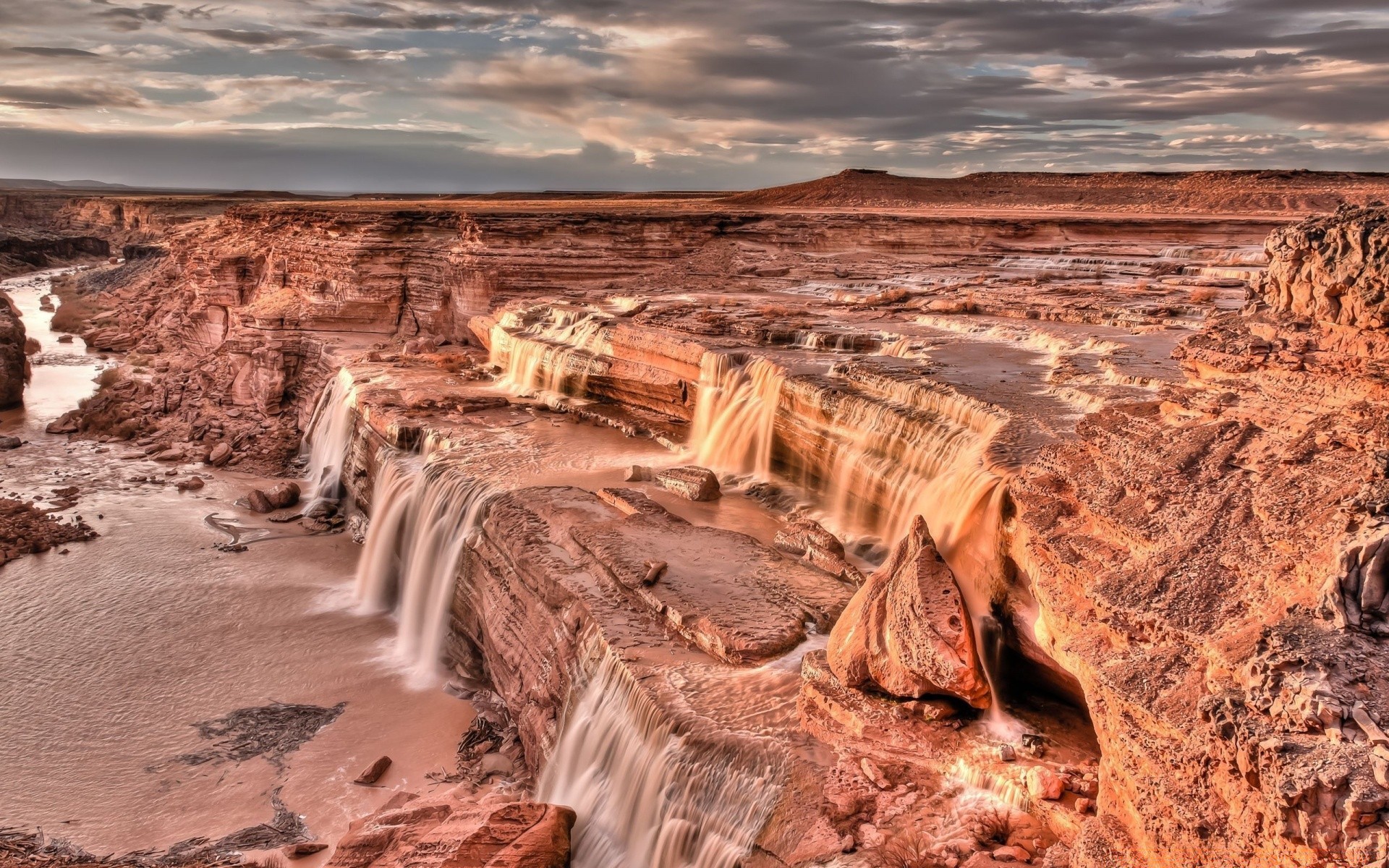 waterfalls desert canyon landscape travel scenic rock outdoors sandstone geology sand nature valley sky dry water mountain tourism barren