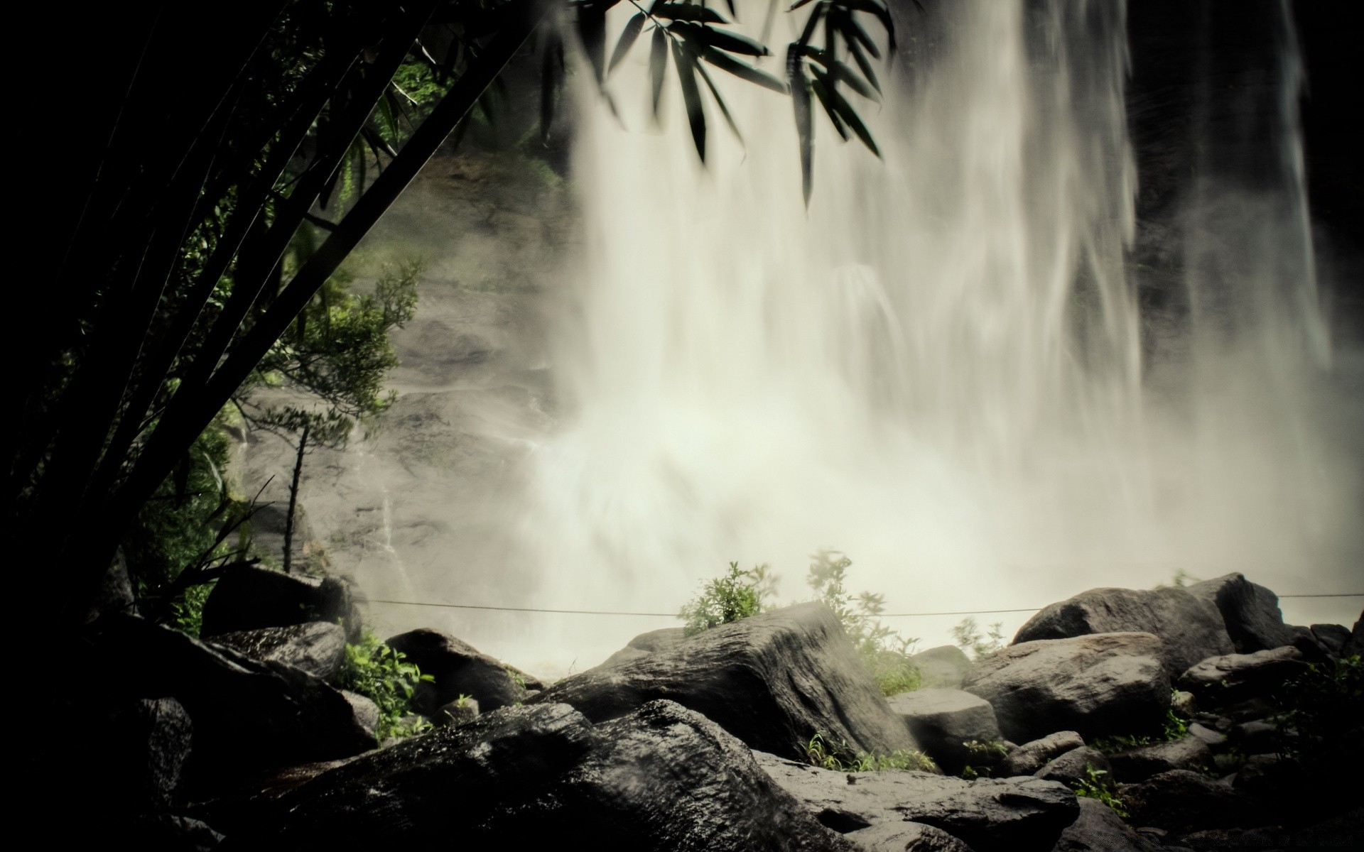 cascate cascata di acqua natura in legno paesaggio albero fiume all aperto nebbia roccia foglia flusso di movimento di viaggio autunno