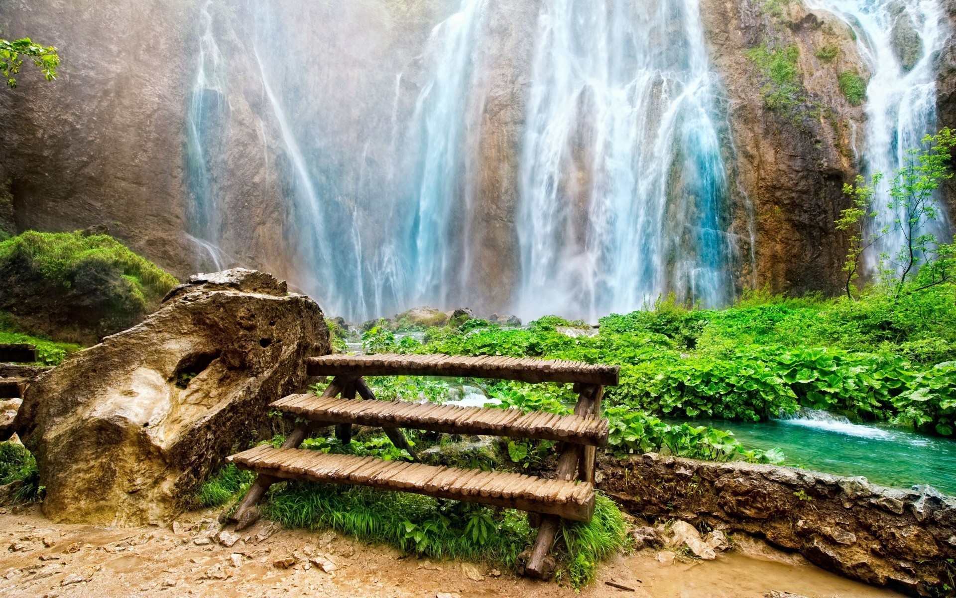 waterfalls water nature waterfall wood river rock landscape travel park stone leaf stream outdoors beautiful wet wild fall splash cascade