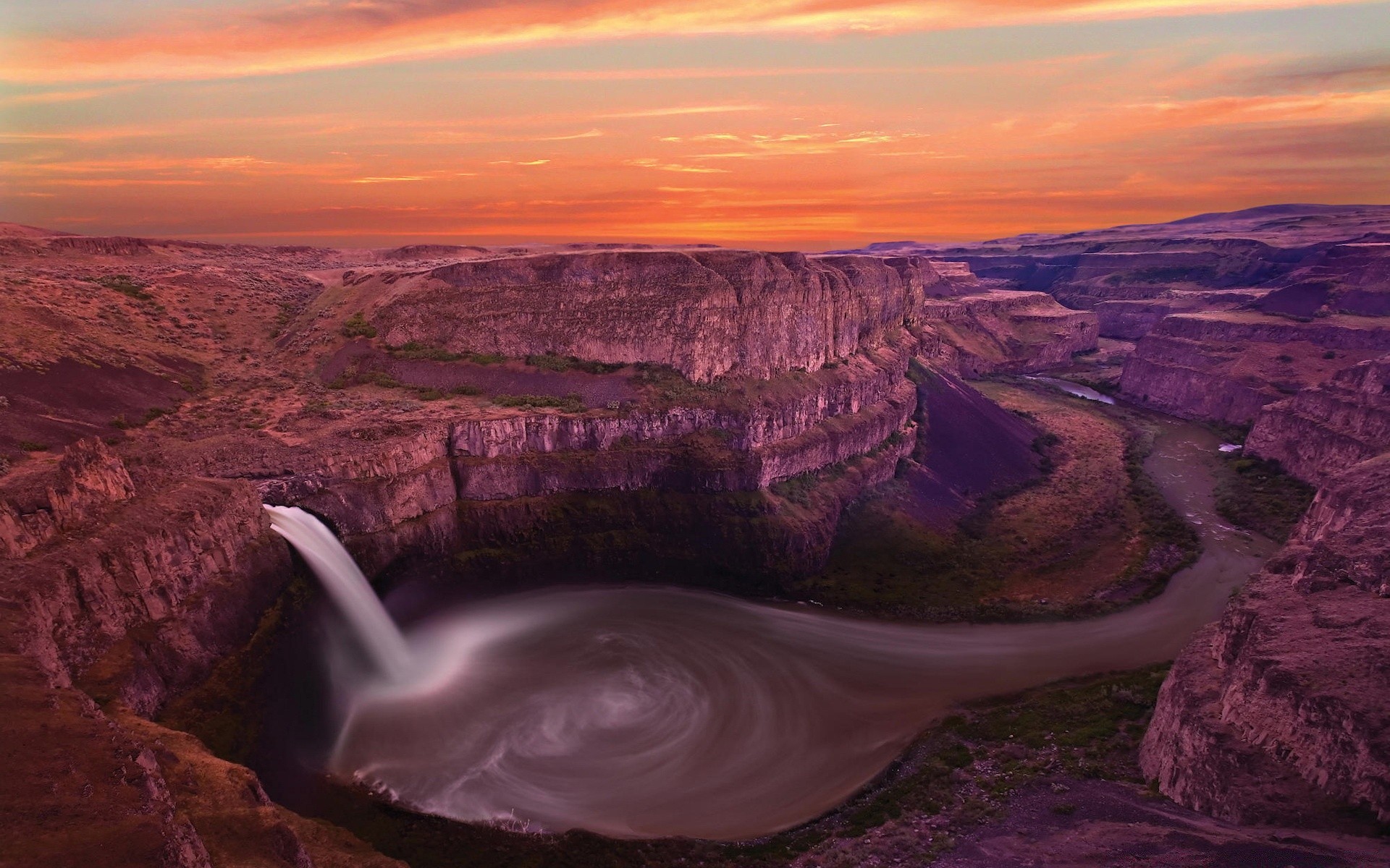 cascadas paisaje cañón desierto agua escénico viajes puesta del sol valle roca amanecer al aire libre río geología montañas cielo naturaleza