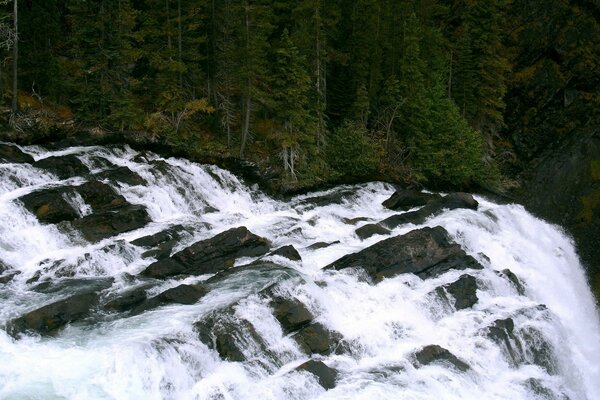 Красивий водоспад зачаровує видовище