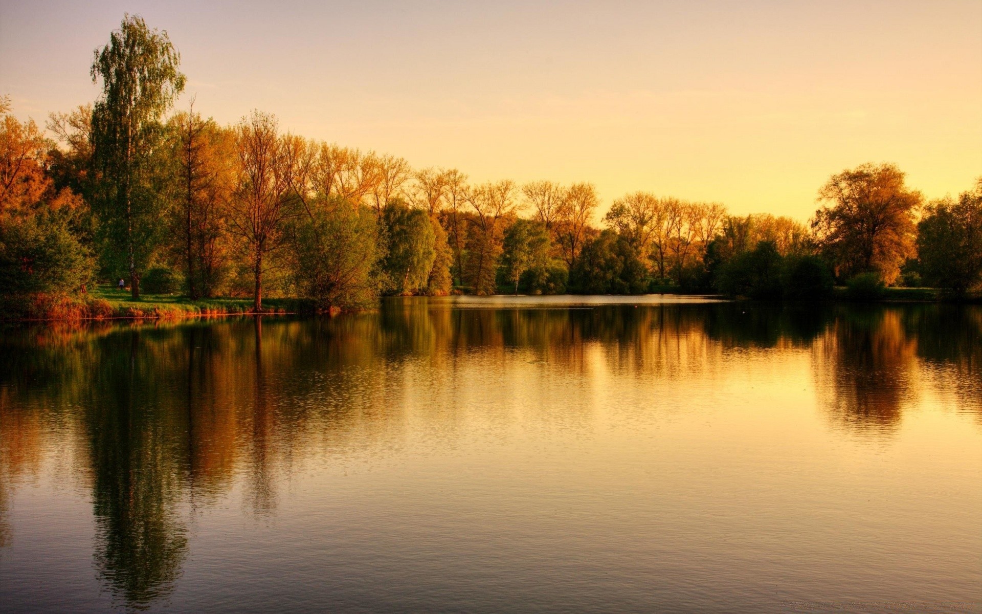 autumn lake reflection dawn water river tree sunset landscape fall nature evening pool placid outdoors sky composure wood