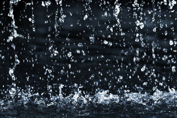 Gotas de lluvia en el Escritorio