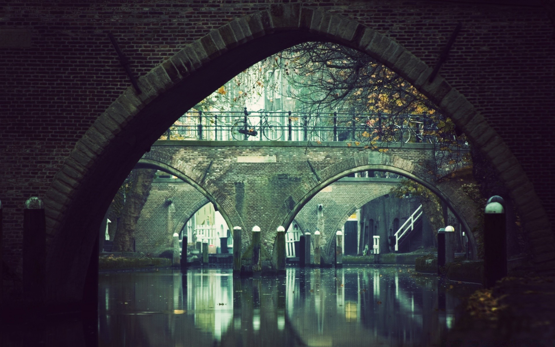 otoño arquitectura arco viajes puente casa ciudad reflexión luz