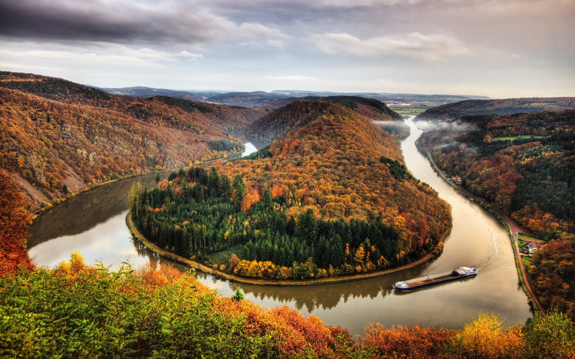 herbst wasser reisen im freien landschaft natur landschaftlich fluss himmel berge meer